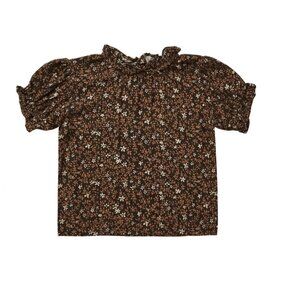 NWT Rylee + Cru  stella blouse  winter bloom floral black brown 2-3y